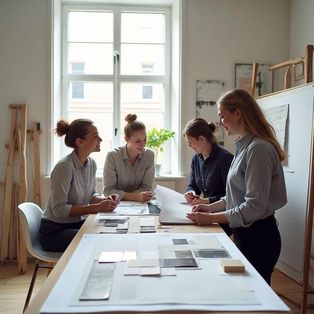 Arcadia Studio team working on interior design project